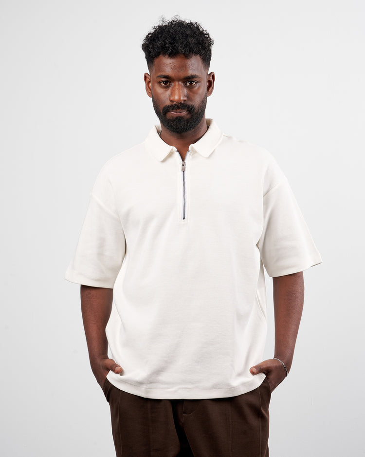 Drova Zip Neck polo T-Shirt