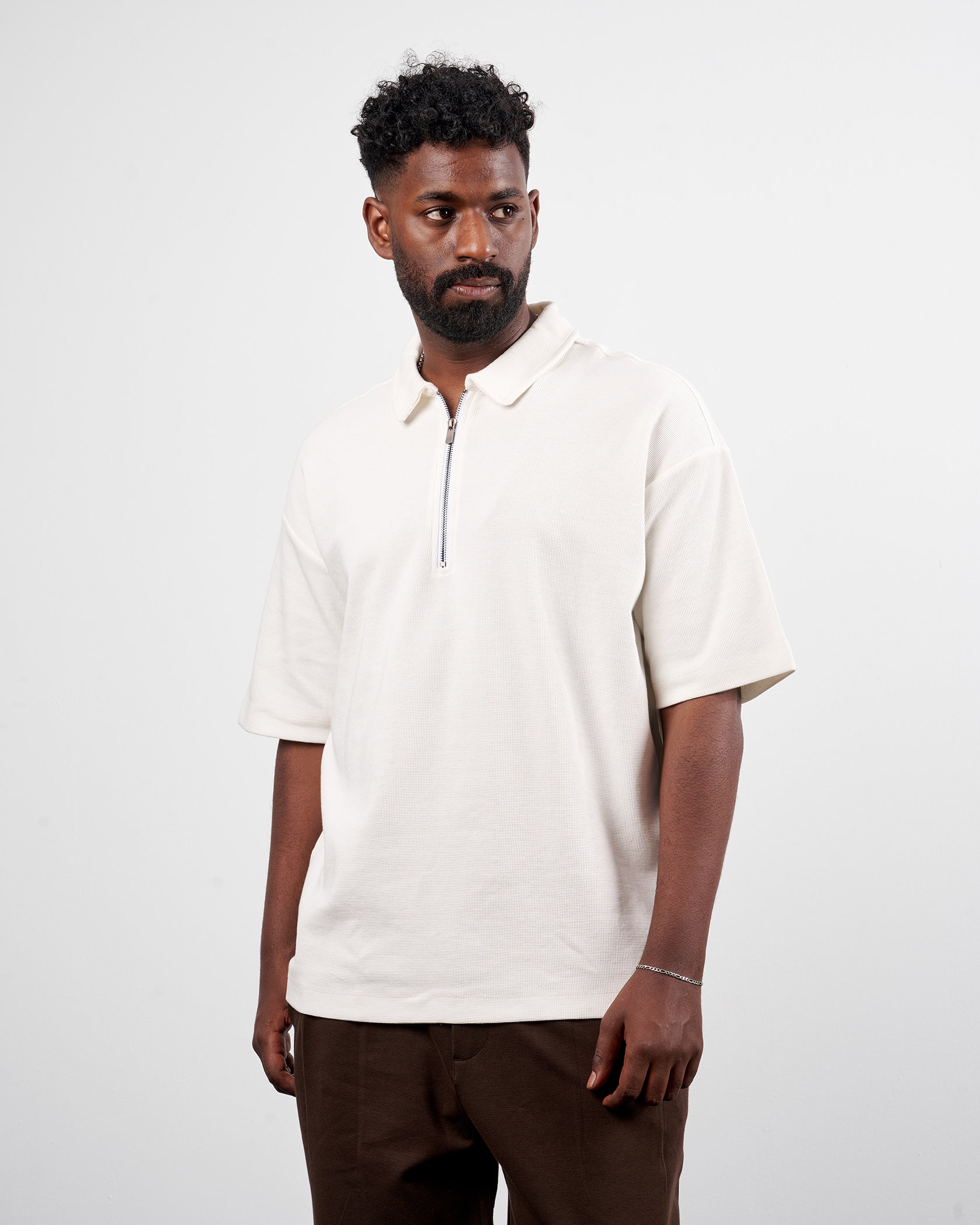 Drova Zip Neck polo T-Shirt