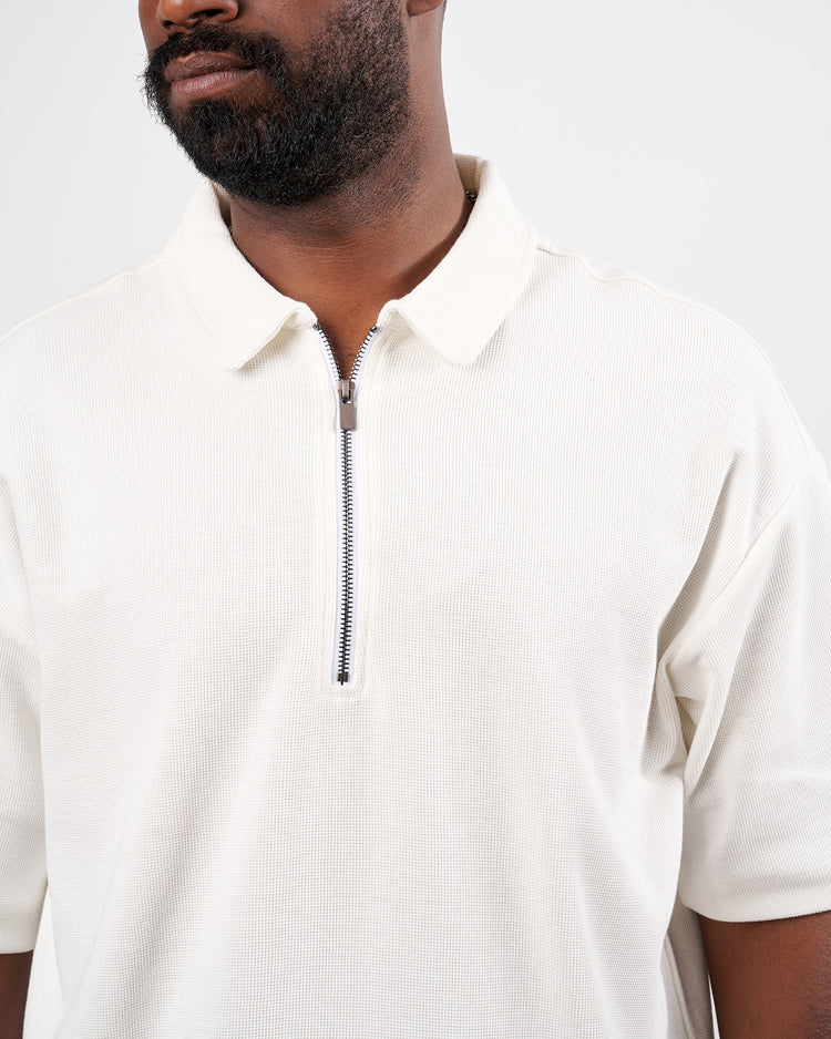 Drova Zip Neck polo T-Shirt
