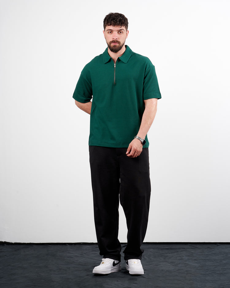 Drova Zip Neck polo T-Shirt