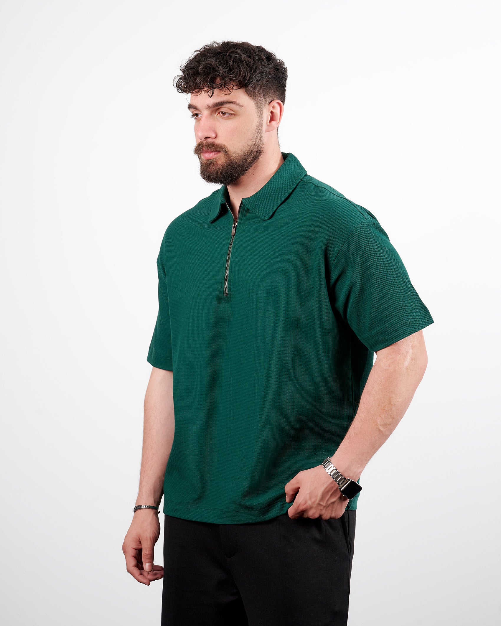 Drova Zip Neck polo T-Shirt