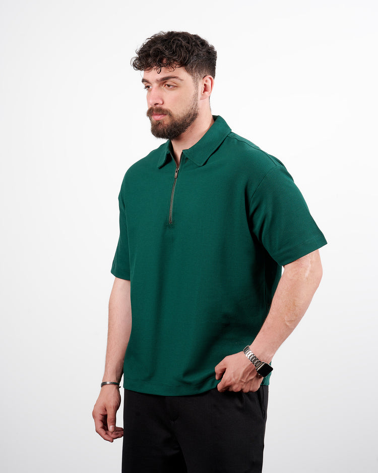 Drova Zip Neck polo T-Shirt