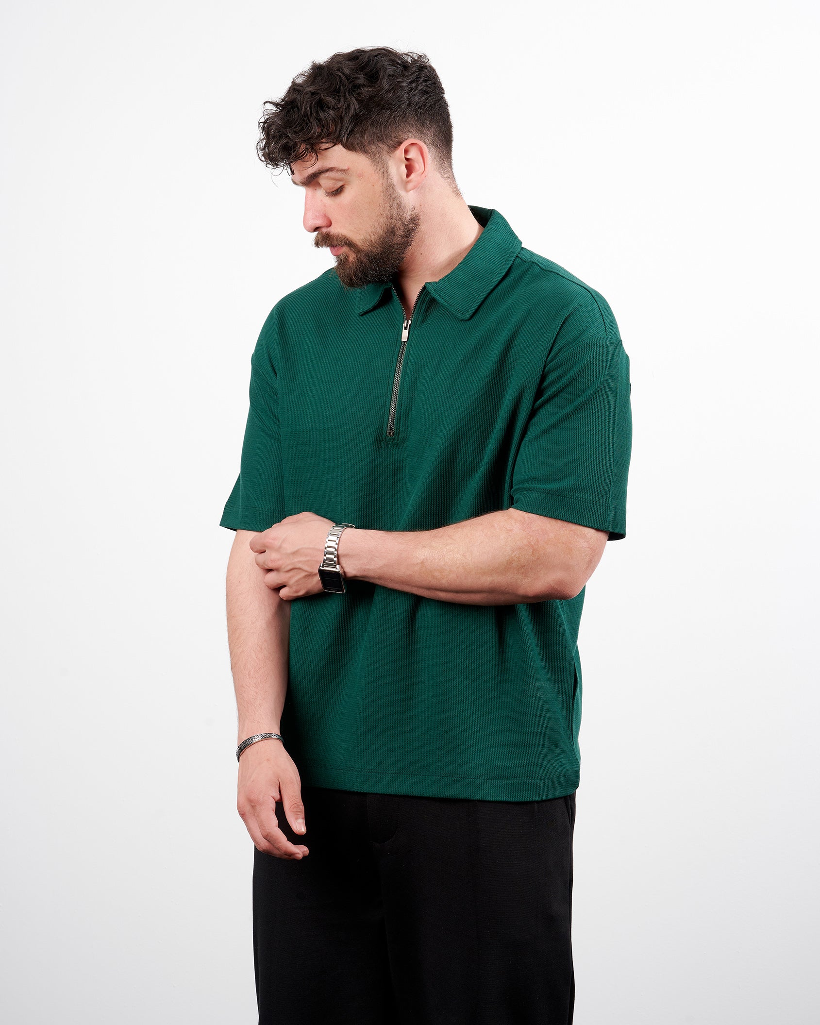 Drova Zip Neck polo T-Shirt