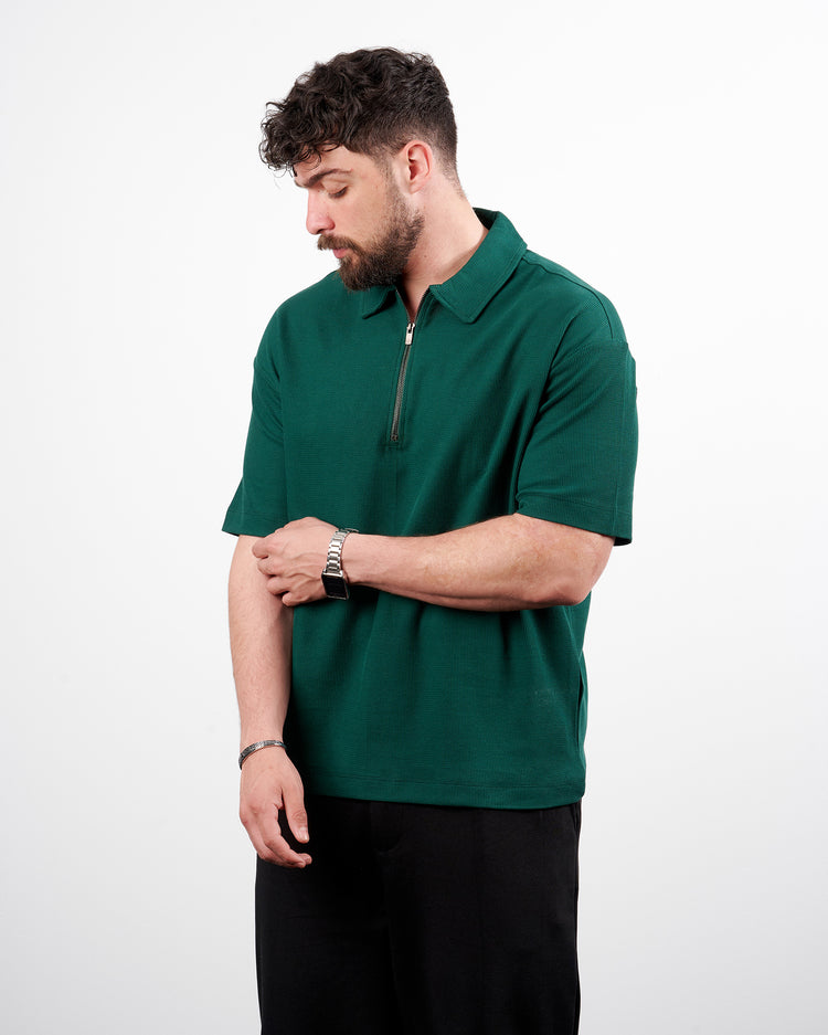 Drova Zip Neck polo T-Shirt