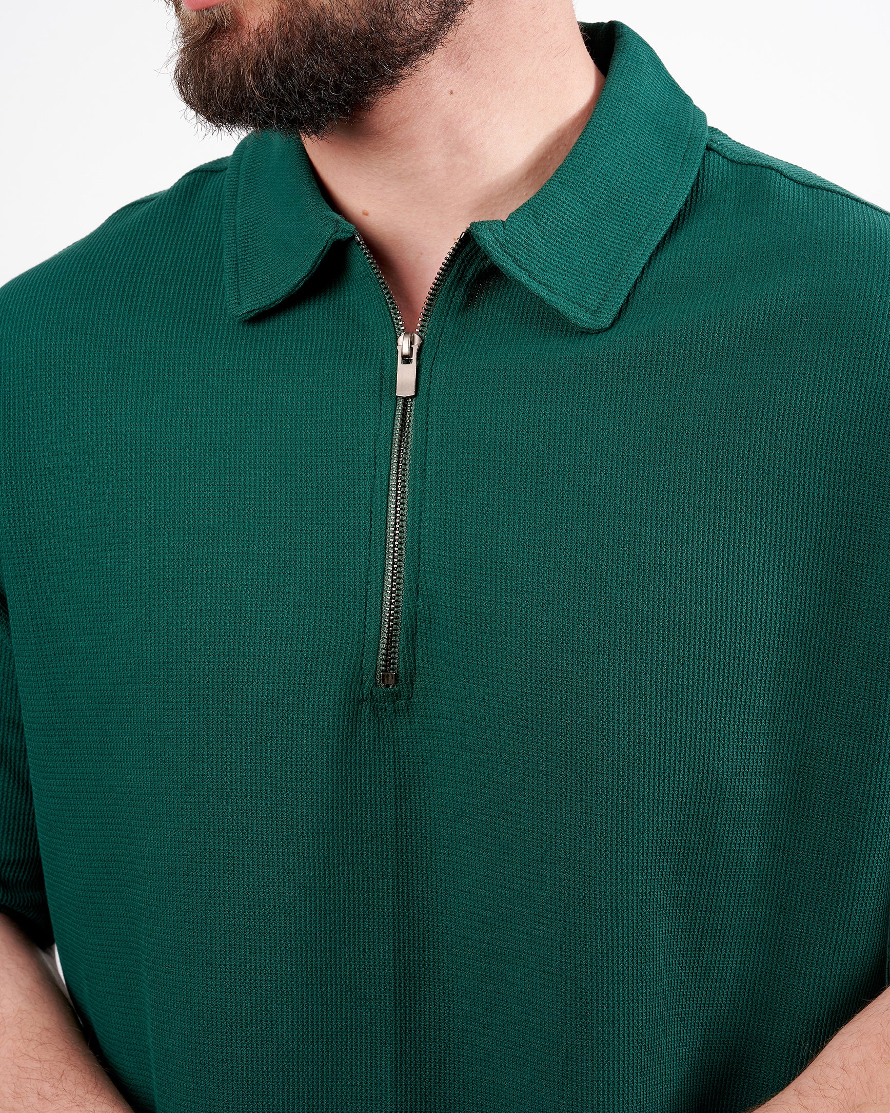 Drova Zip Neck polo T-Shirt