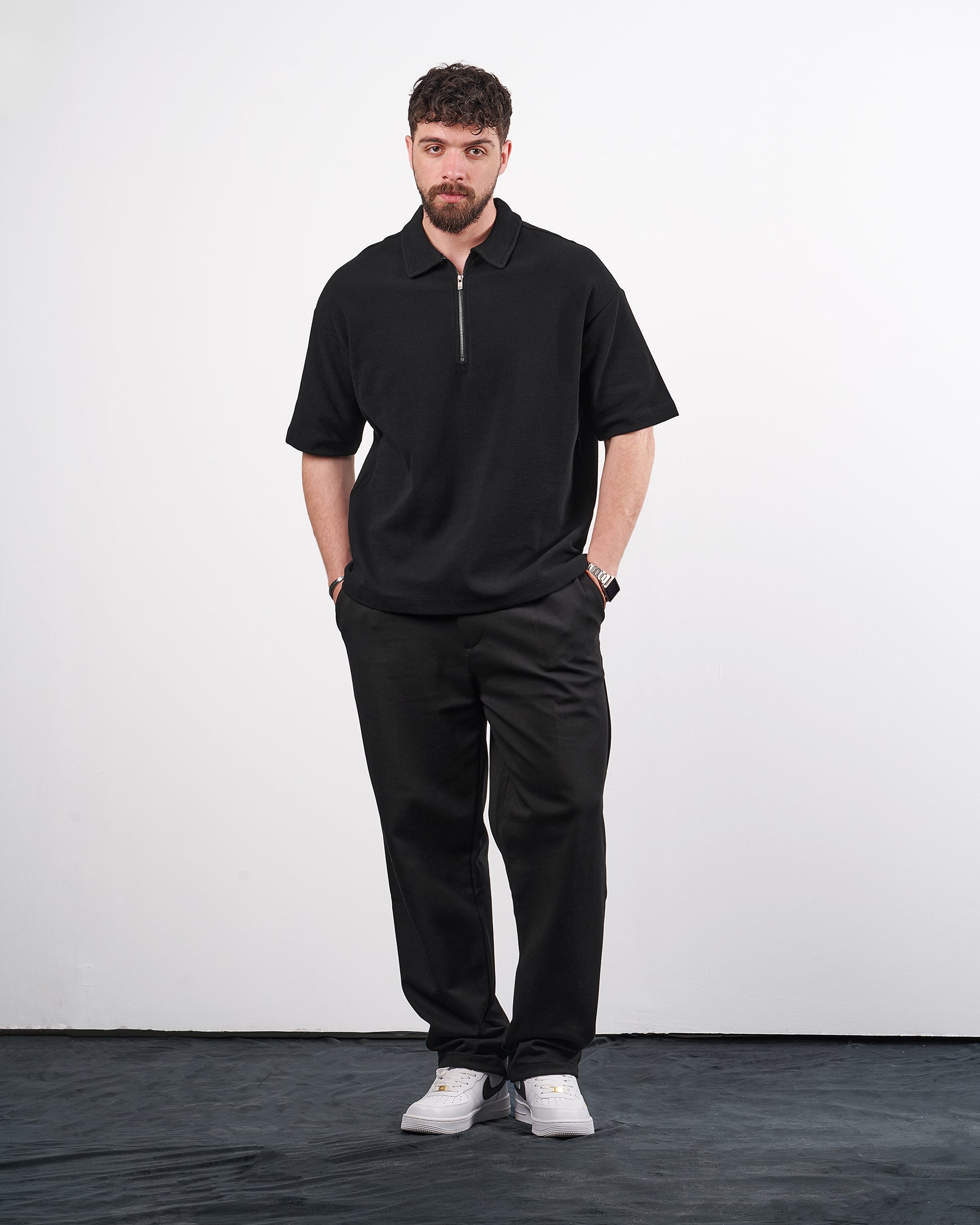 Drova Zip Neck polo T-Shirt