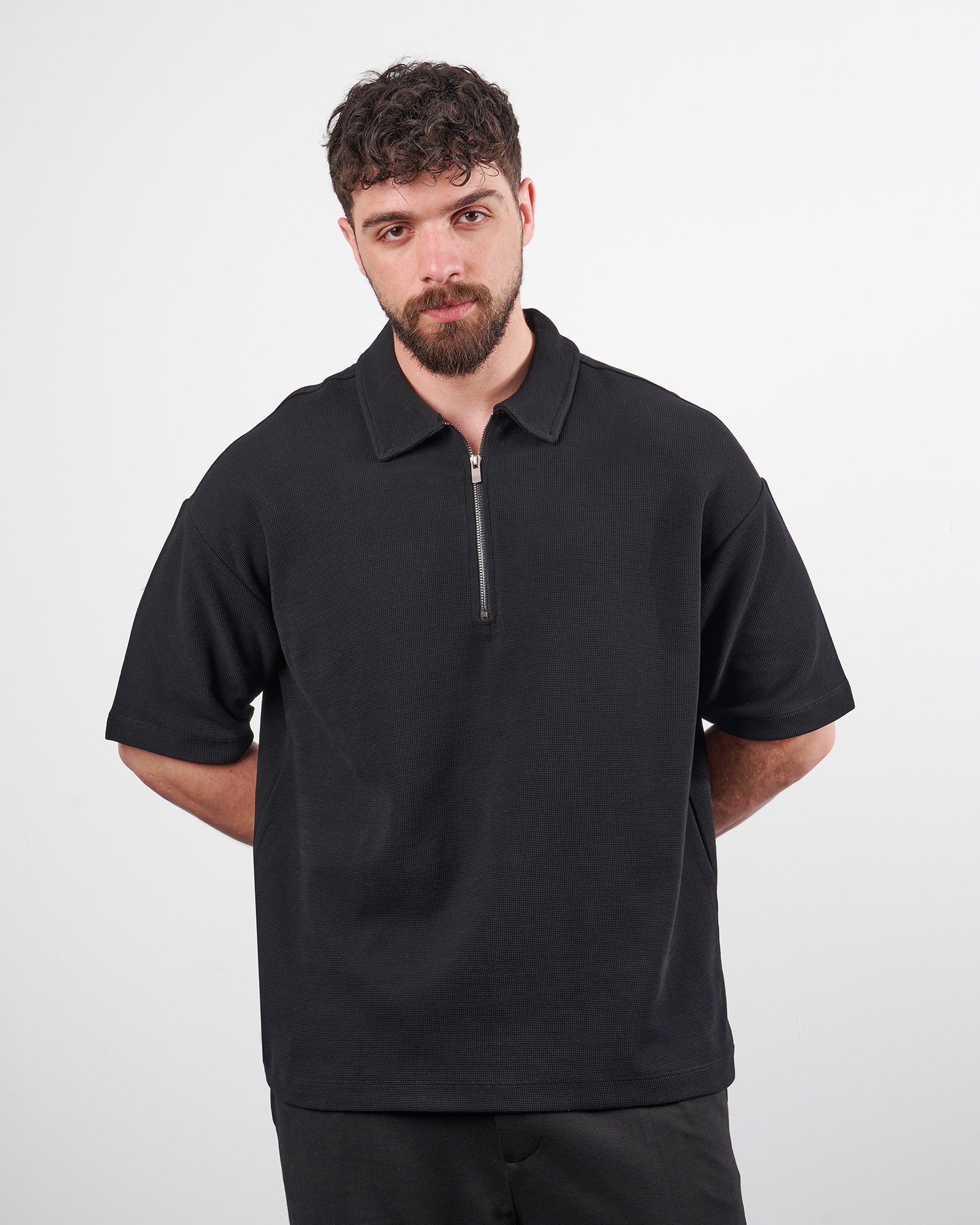 Drova Zip Neck polo T-Shirt