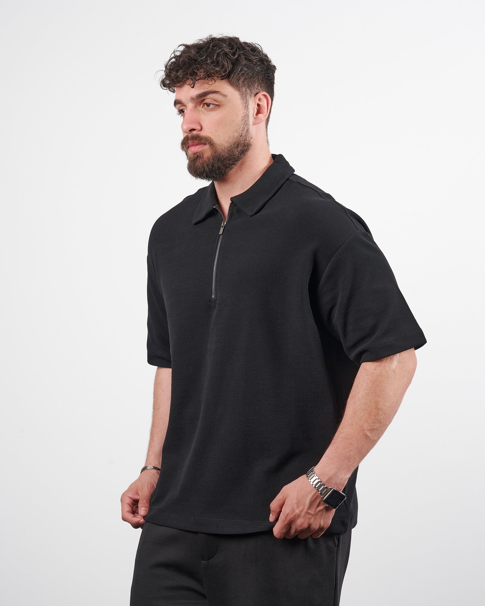 Drova Zip Neck polo T-Shirt