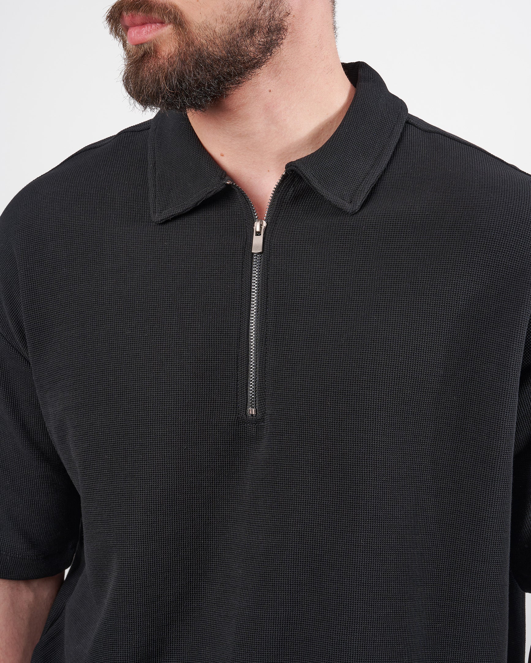 Drova Zip Neck polo T-Shirt