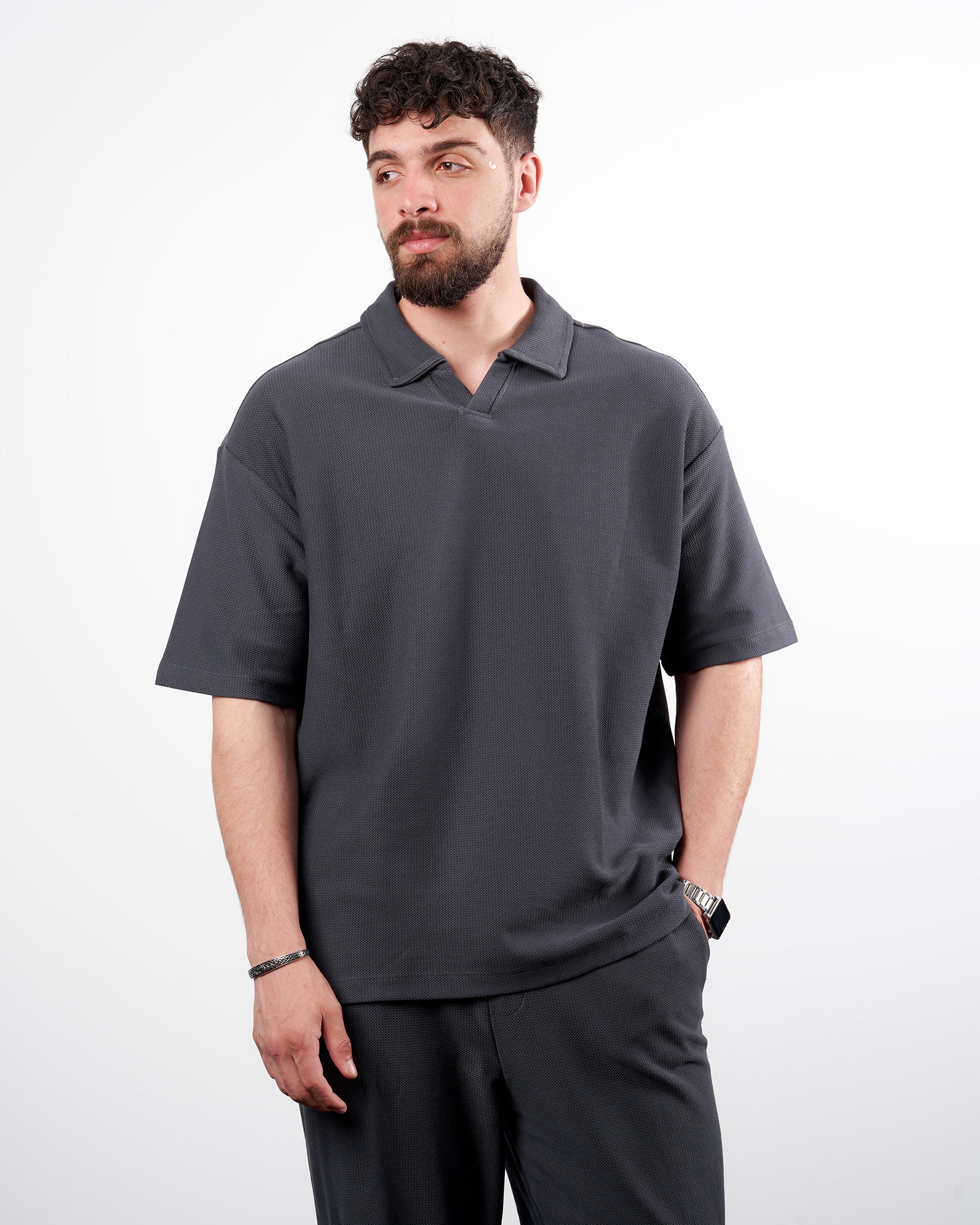 Drova Neck polo Co-ord Oversized