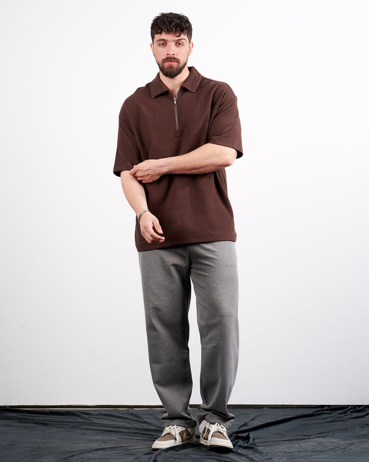 Drova Zip Neck polo T-Shirt