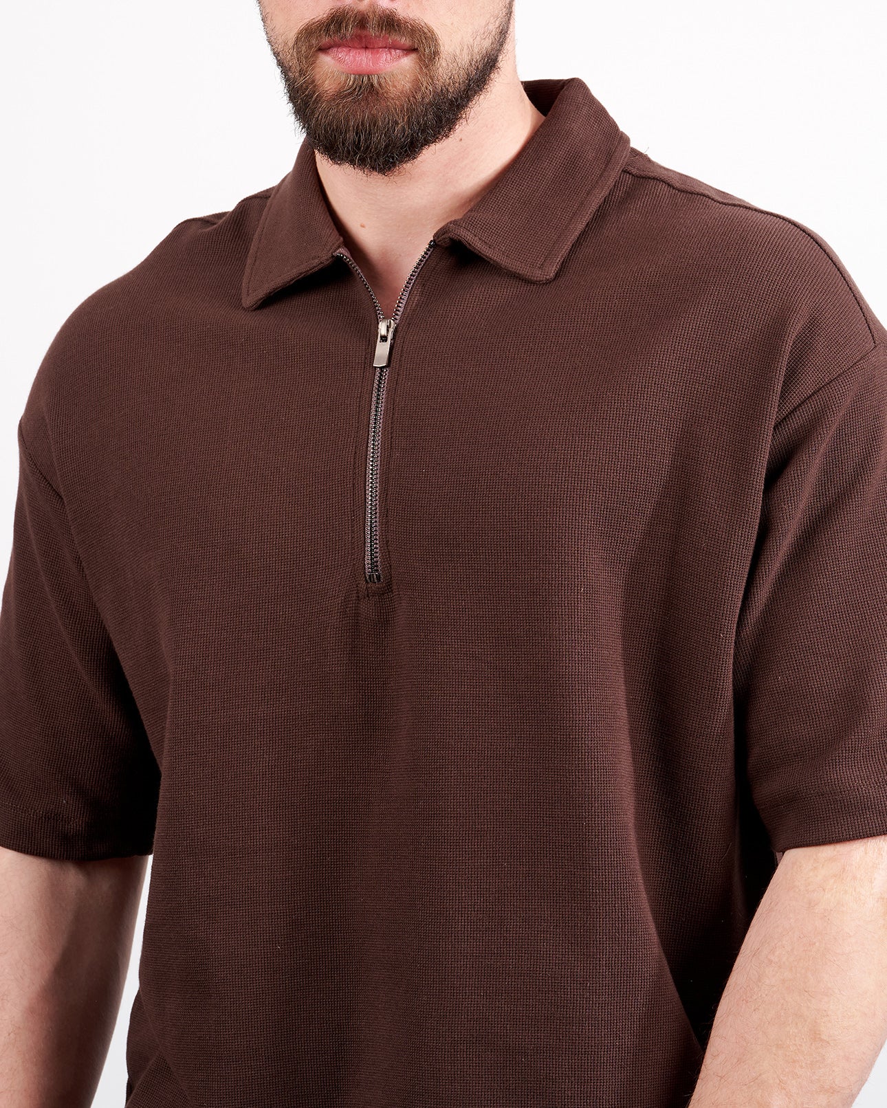 Drova Zip Neck polo T-Shirt
