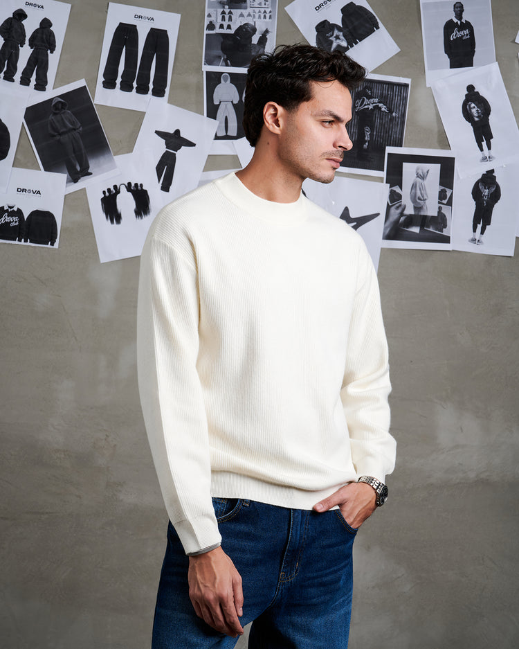TEXTURED RELAXED FIT JUMPER