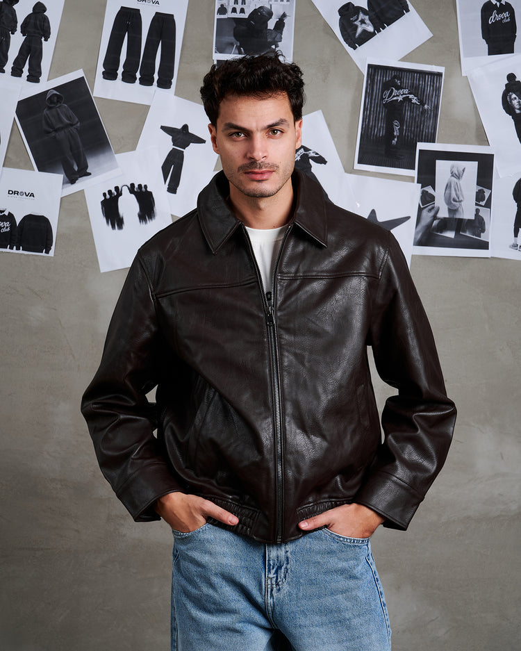 Relaxed Leather Jacket
